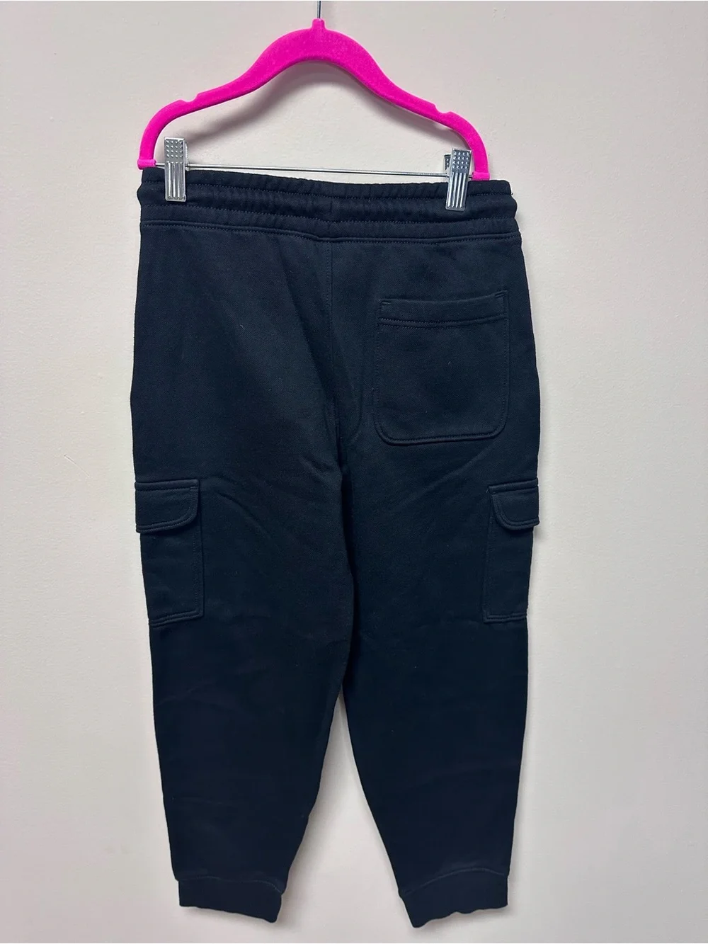 Black Cargo Jogger Sweatpants